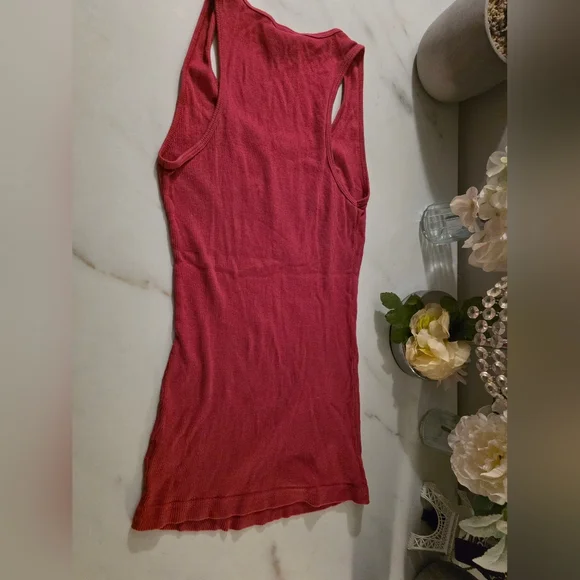 Guess Pink Rhinestone Logo Tank Top - Picture 3 of 3